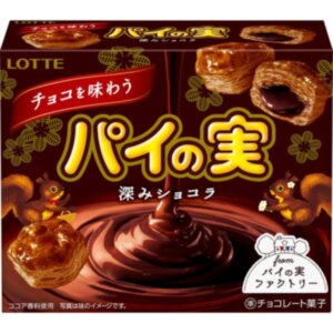 Печенье бисквитное Pie No Mi Lotte вкус темного шоколада 69 г. 1/10