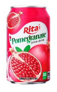 RITA Напиток сокосодержащий с соком граната «POMEGRANATE JUICE DRINK» 330мл 1/24