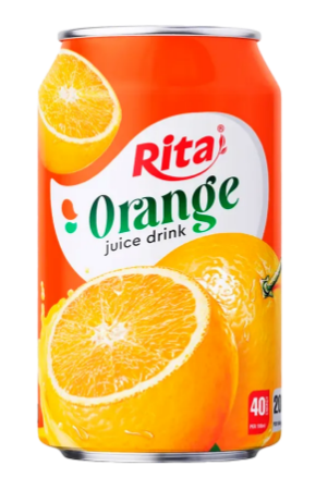 RITA Напиток сокосодержащий с апельсиновым соком «ORANGE JUICE DRINK» 330 мл. 1/24 (57662097 от 23.0